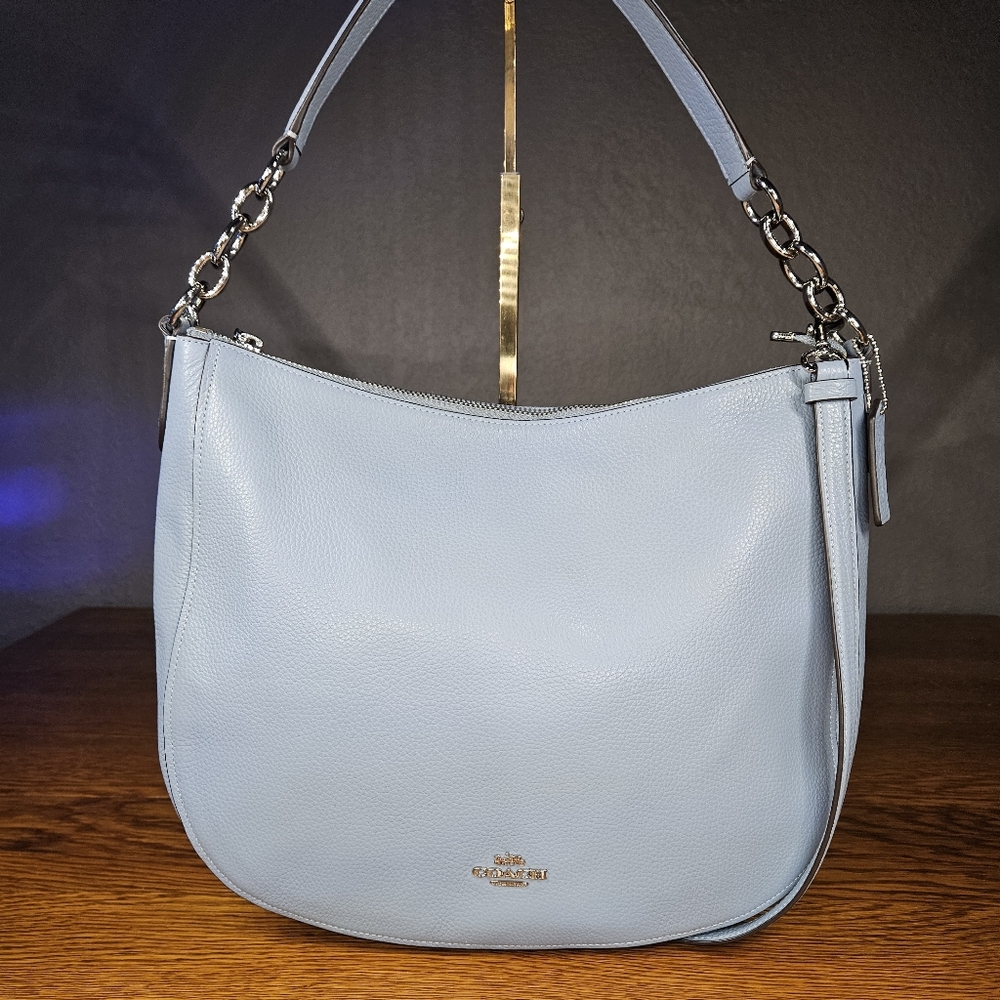 Coach Elle Hobo Crossbody Bag Powder Blue